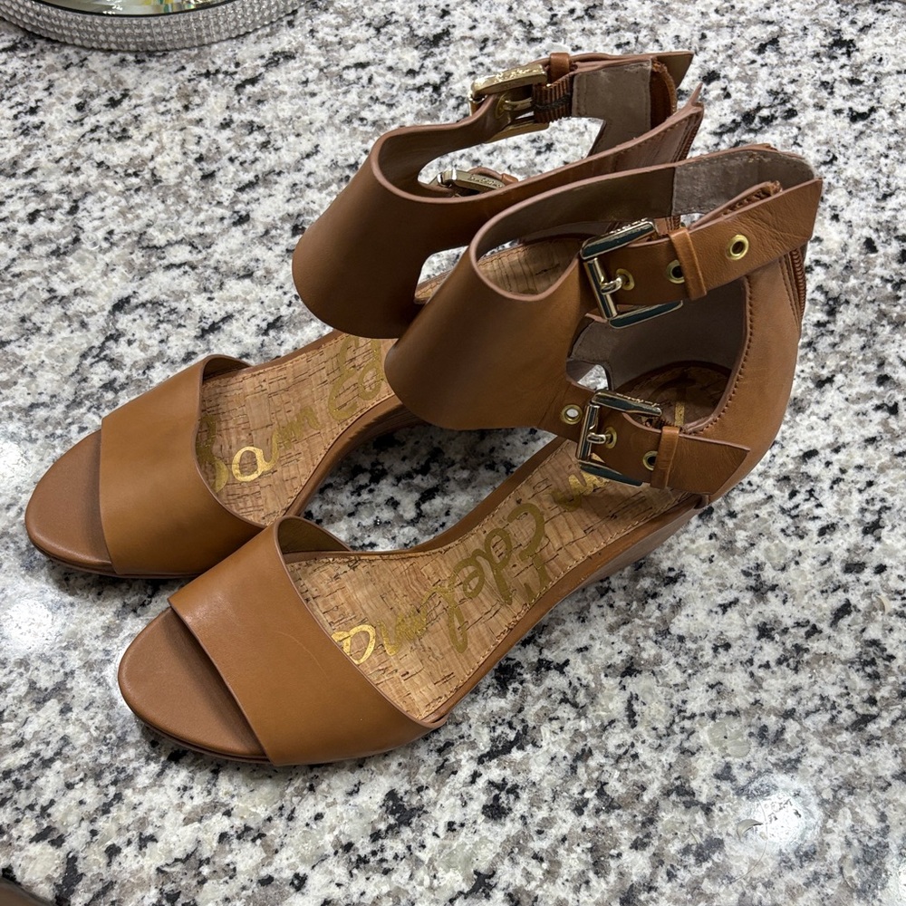 Sam Edelman Tan Leather Sandals